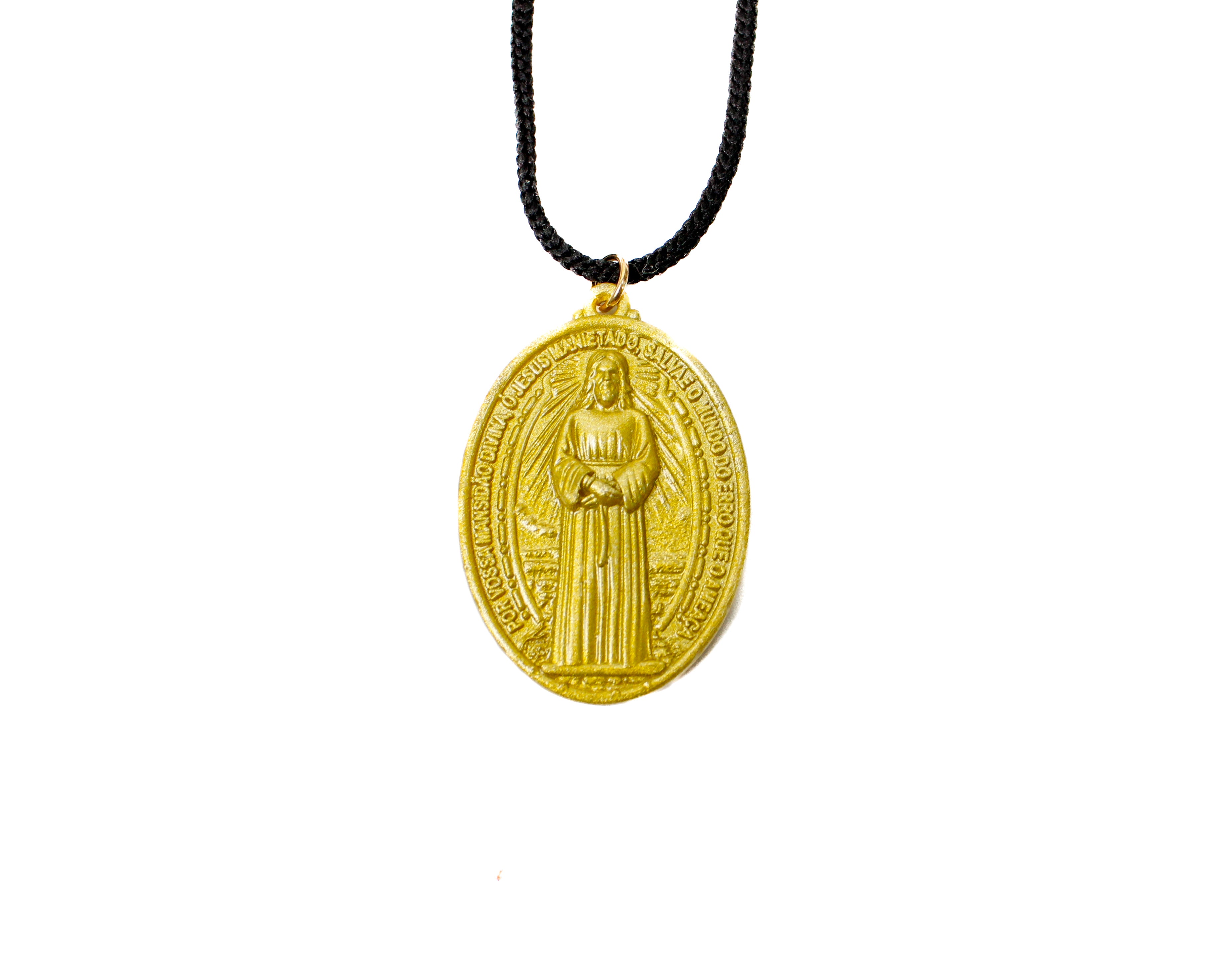 Medalha de Nossa Senhora das Lágrimas de resina 3D Medalha de Nossa Senhora das Lágrimas de resina 3D